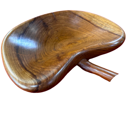 Fruteira de mesa ou gamela em madeira modelo maça 37 cm-PEÇA ÚNICA