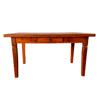 Mesa jantar de madeira rústica 1,40 cm